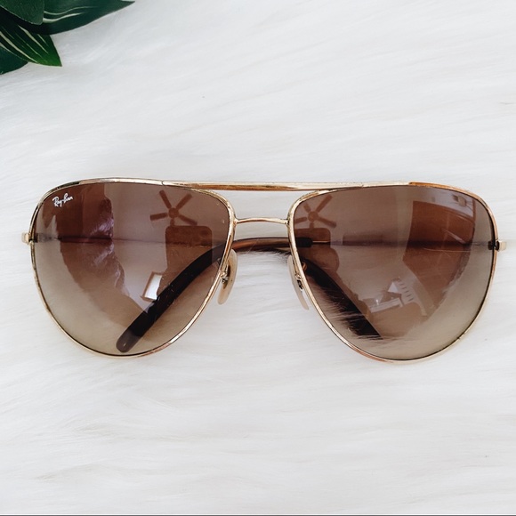 Ray-Ban Accessories - Ray Ban RB 3468 Gold Aviator Sunglasses
